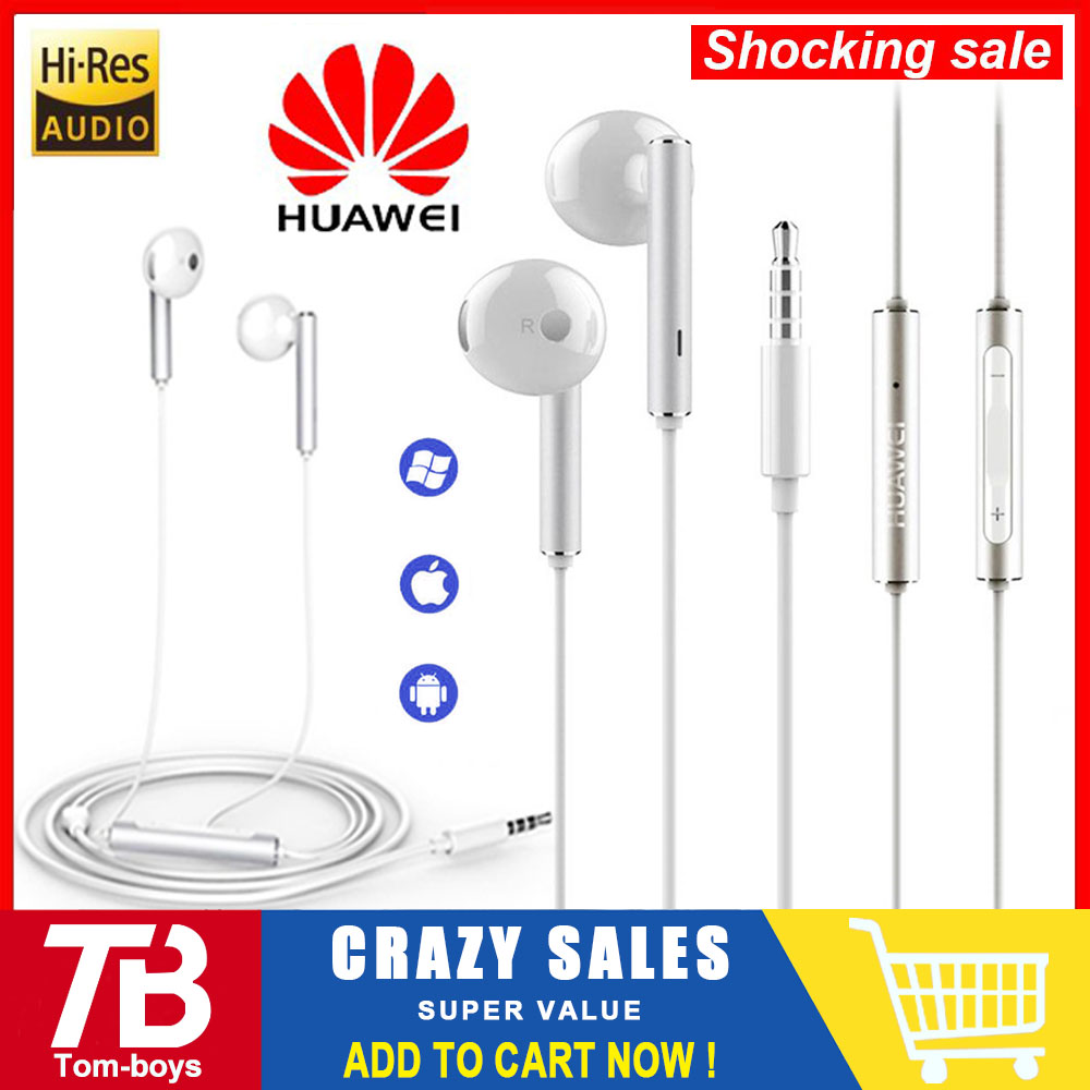 Huawei Honor Earphone Metal Earpiece with Mic Volume Control for P9 Lite P10 Plus Mate 7 8 9 5X 6X V9 SAMSUNG LG