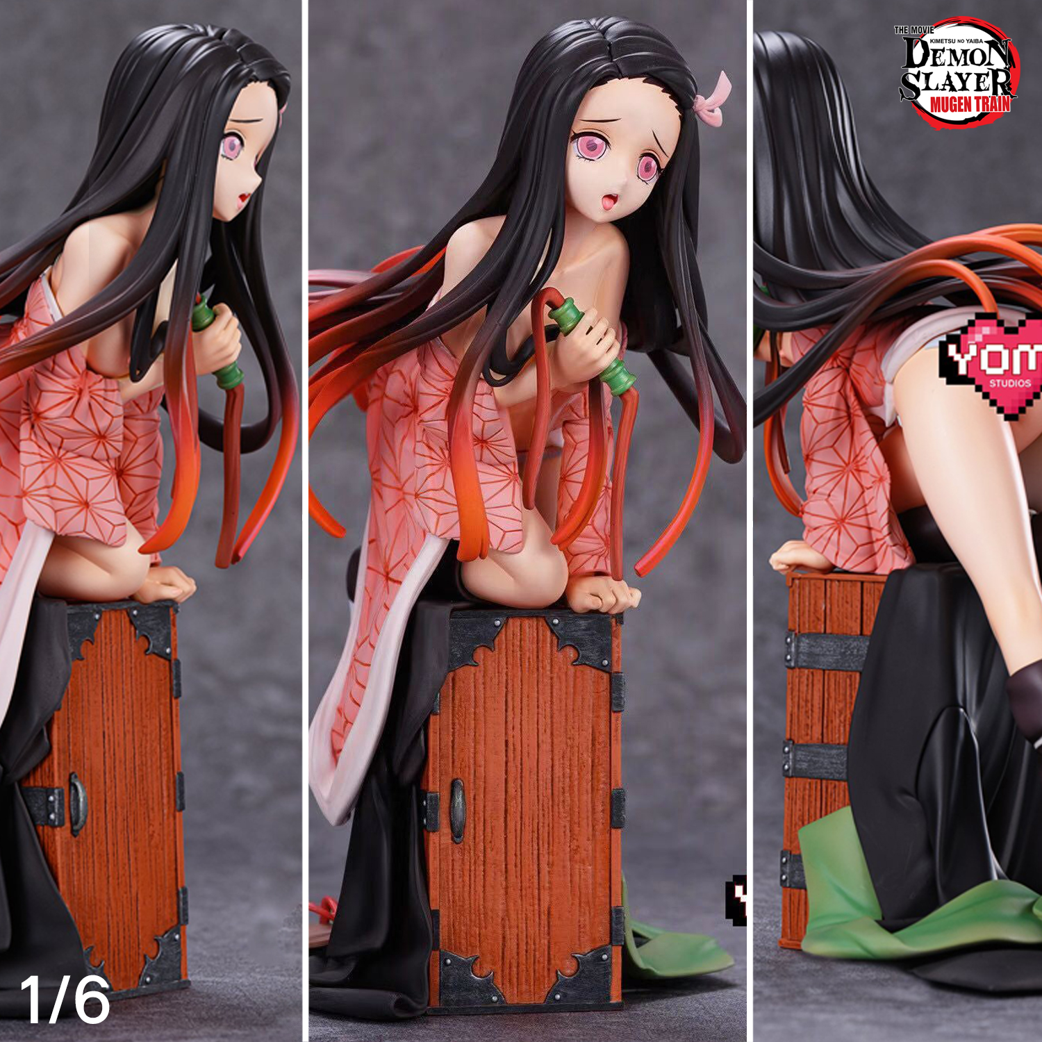 Figure ฟิกเกอร์ Yomi Studio SkyTube จากการ์ตูนเรื่อง Demon Slayer Kimetsu  no Yaiba ดาบพิฆาตอสูร Nezuko Kamado เนซูโกะ คามาโดะ GK Resin Statue 1/6  Midouzi Ver Anime Hobby โมเดล ตุ๊กตา อนิเมะ การ์ตูน มังงะ ของขวัญ Doll manga