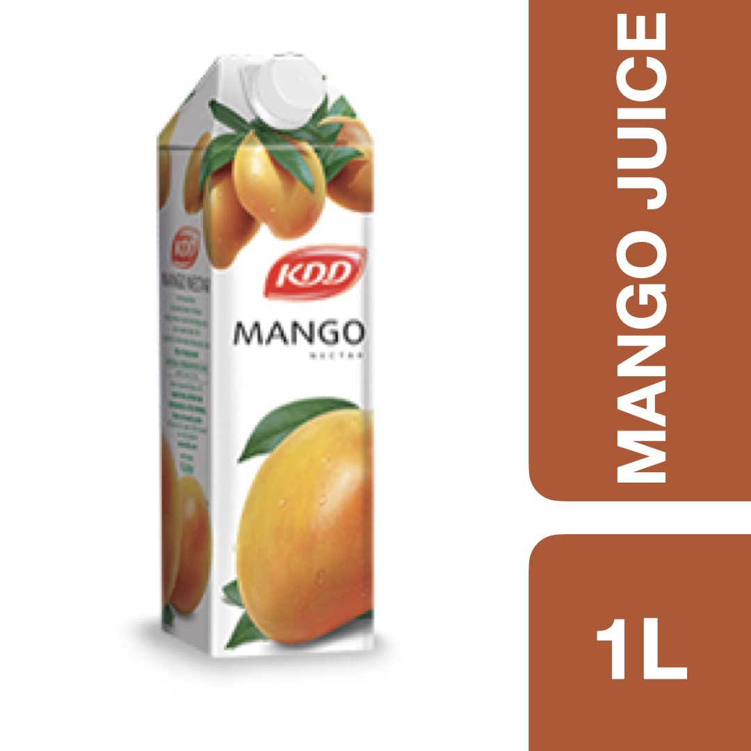 KDD Mango Juice 1L ++ เคดีดี น้ำมะม่วง 1 ลิตร