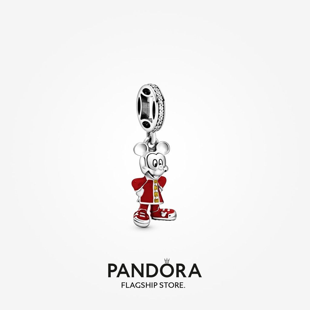 2023 New Original Pandoras Disney Qipao Mickey Mouse Dangle Charm Women Fashion Jewellery