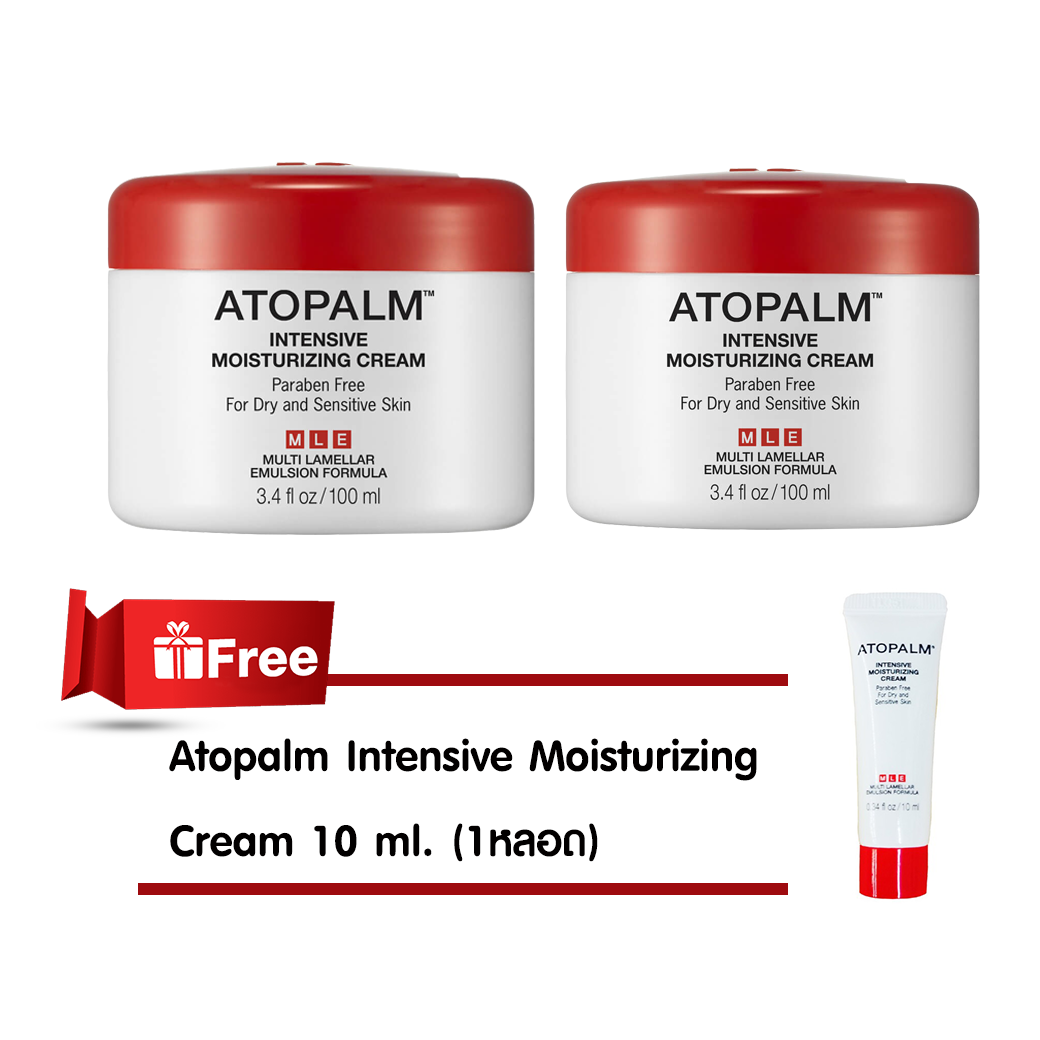 Atopalm Intensive Moisturizing Cream 100 ml. (2กระปุก) แถมฟรี Atopalm Intensive Moisturizing Cream 10 ml. (1หลอด)