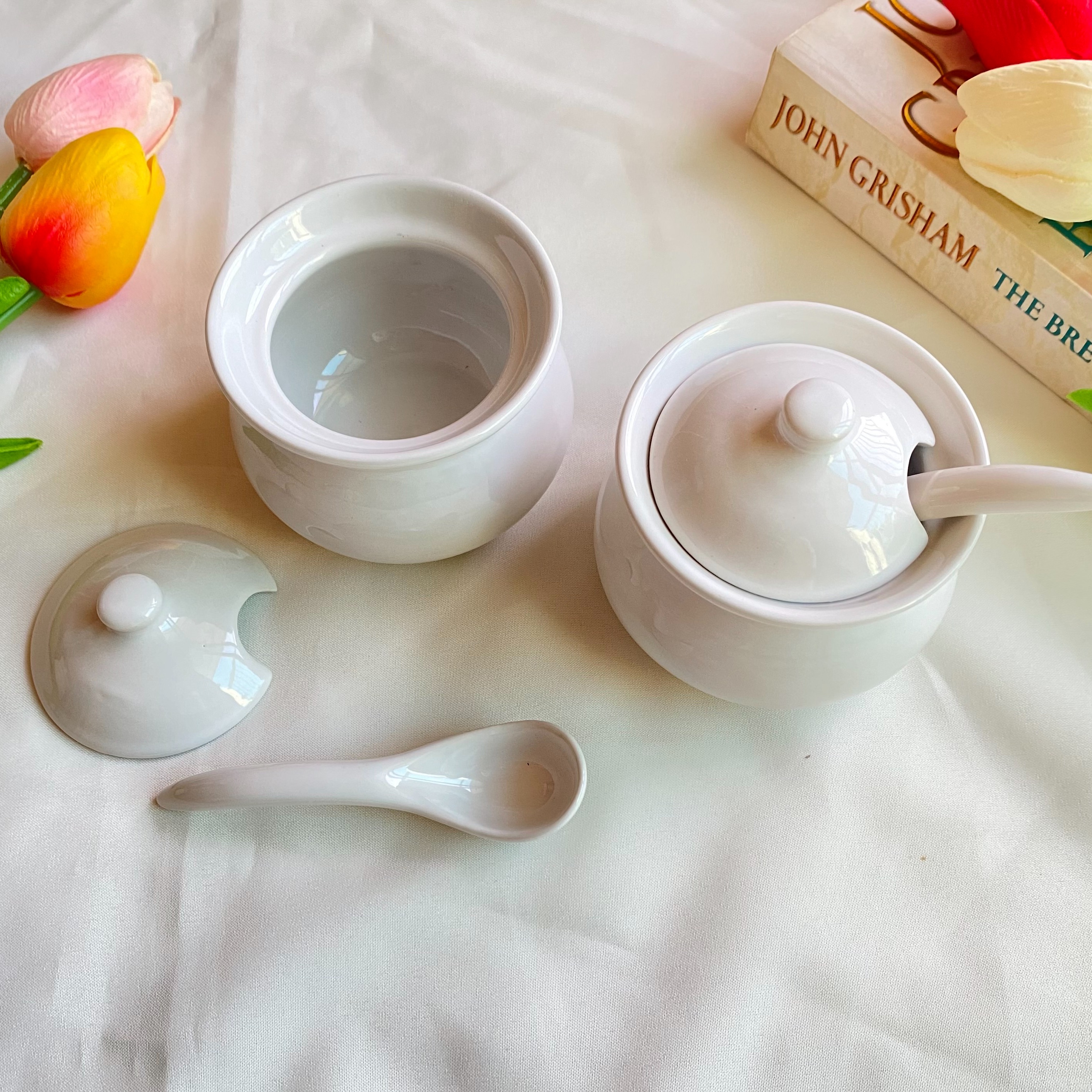 พร้อมส่ง โถน้ำปลา กระปุกใส่พริกน้ำปลา ถ้วยใส่น้ำปลาพริกมีฝาปิด ถ้วย ...