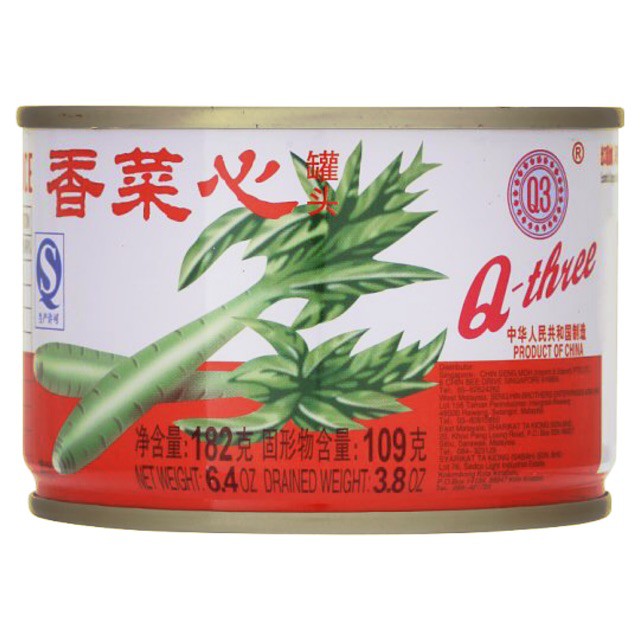 หัวผักกาดดอง Pickled Lettuce Q3 / 香菜心罐头 182G