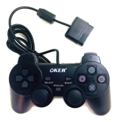 ส่วนประกอบของเกม OKER Gaming JoyStick for Playstation รุ่น PSII-709 จอยเกมส์ เพลย์ 2 (สีดำ)