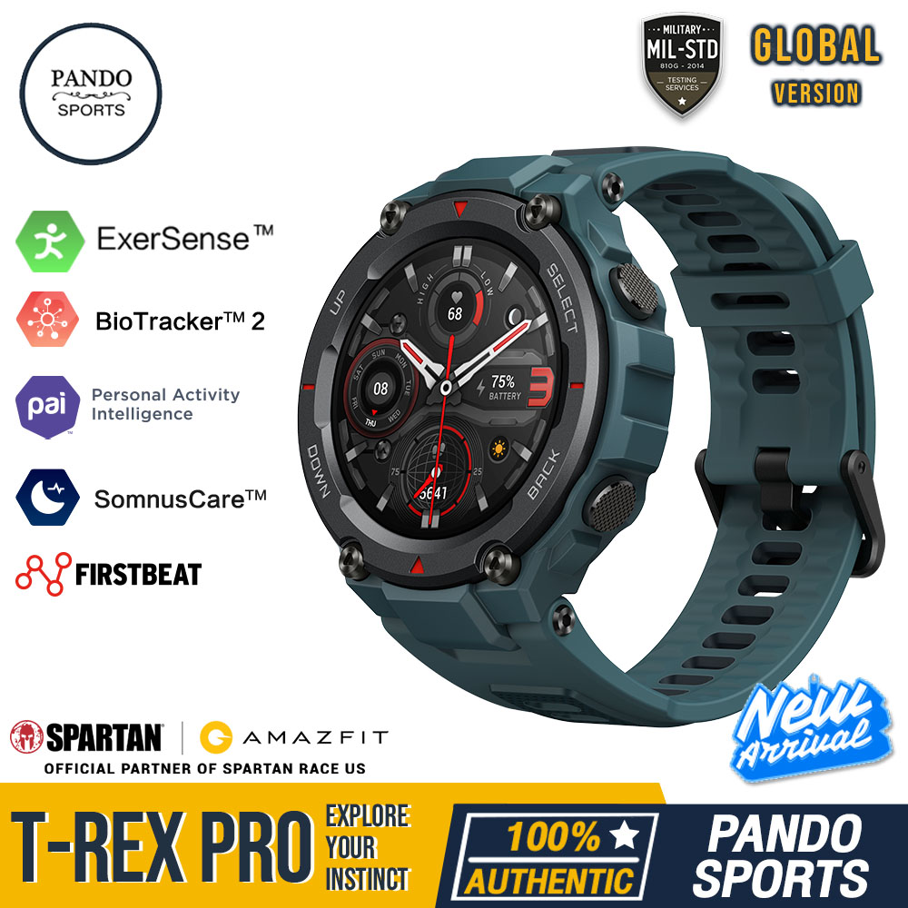 Amazfit T-Rex Pro Smartwatch ของเเท้รับประกันศูนย์ไทย by Pando Sports