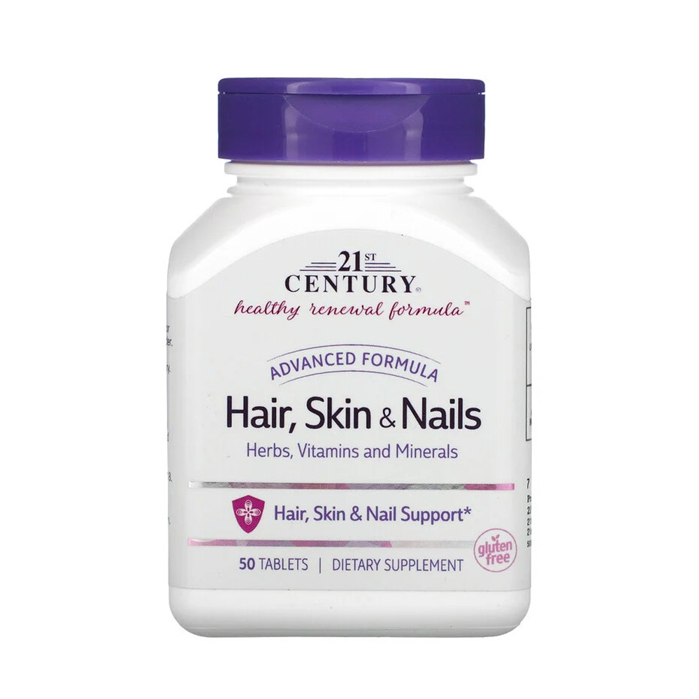 21st Century  Hair  Skin & Nail  Advanced Formula  50 Tablets