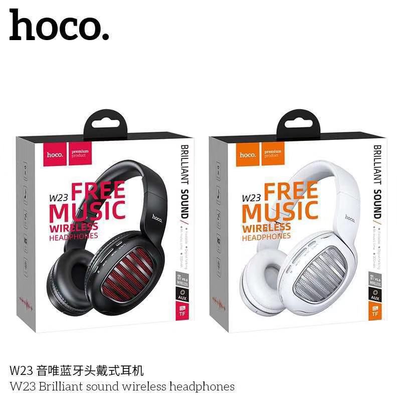 หูฟังบลูทูธ Hoco Headphones W23 Brilliant wireless and wired with mic (แท้100%)