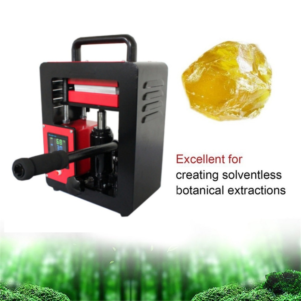 5 Ton Hydraulic High Pressure Dual 6x12cm heating plate Rosin heat