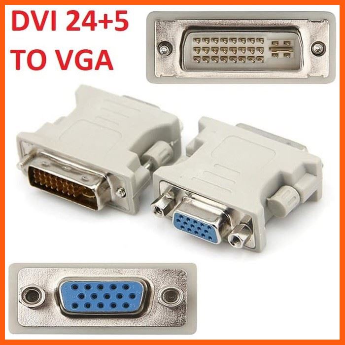 Best Quality หัวแปลง DVI TO VGA /VGA male to DVI(24+5) อุปกรณ์คอมพิวเตอร์ Computer equipment สายusb สายชาร์ด อุปกรณ์เชื่อมต่อ hdmi Hdmi connector อุปกรณ์อิเล็กทรอนิกส์ Electronic device
