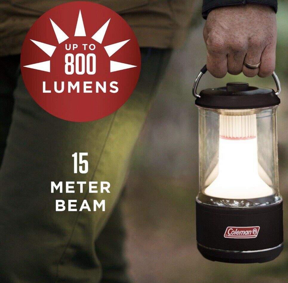 Coleman 800 Lumens LED Lantern Guard สีแดง (รุ่นที่ให้แสงสวยที่สุด 