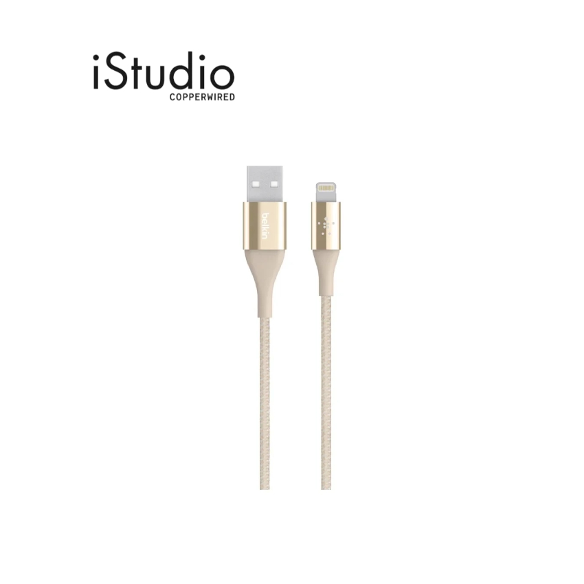 BELKIN DuraTek Lightning Sync and Charge Braided Cable Gold