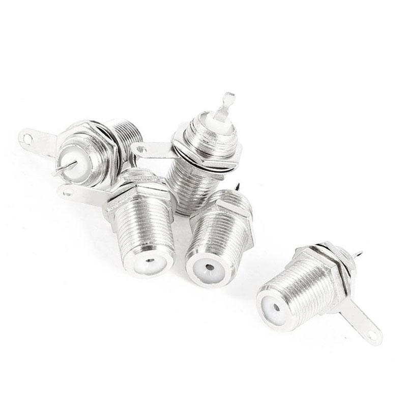 thumbnail image 2 of Uxcell 15-Pack F Type Chassis Panel Mount Socket Female Connector Adapters 2 of 6