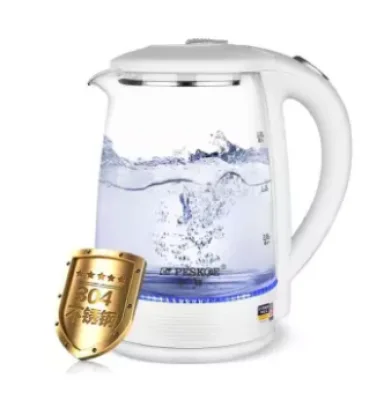 กาต้มน้ำไฟฟ้าแก้ว ขนาด 1.8 ลิตร , 1550วัตต์ Glass electric water kettle สินค้าพร้อมส่ง