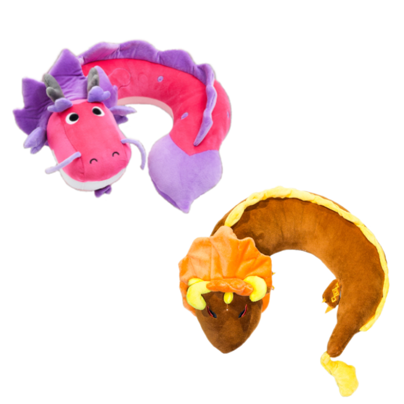 35cm Dragon Neck Pillow Plush Toys Stuffed Animal Soft Doll Genshin