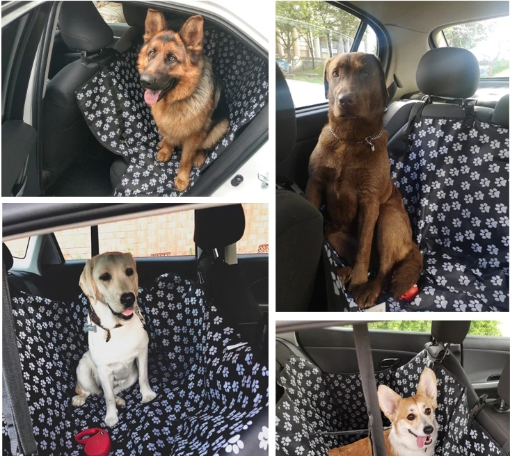 เบาะรองกันเปื้อนในรถสำหรับสุนัขและแมว เบาะสุนัขในรถ ผ้าคุมเบาะหลังรถยนต์ แผ่นรองเบาะ/ Car Back Seat Cover For Pet