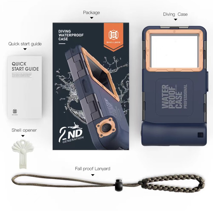 Shell Box Gen 2 พร้อมส่ง เคสกันน้ำ SHELLBOX GENERATION 2ND แท้100% Waterproof Diving ...