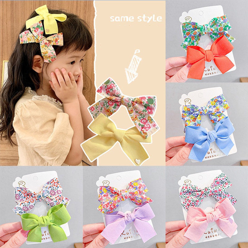【ZEVER】Bộ kẹp tóc nơ thời trang phong cách Hàn Quốc cho bé