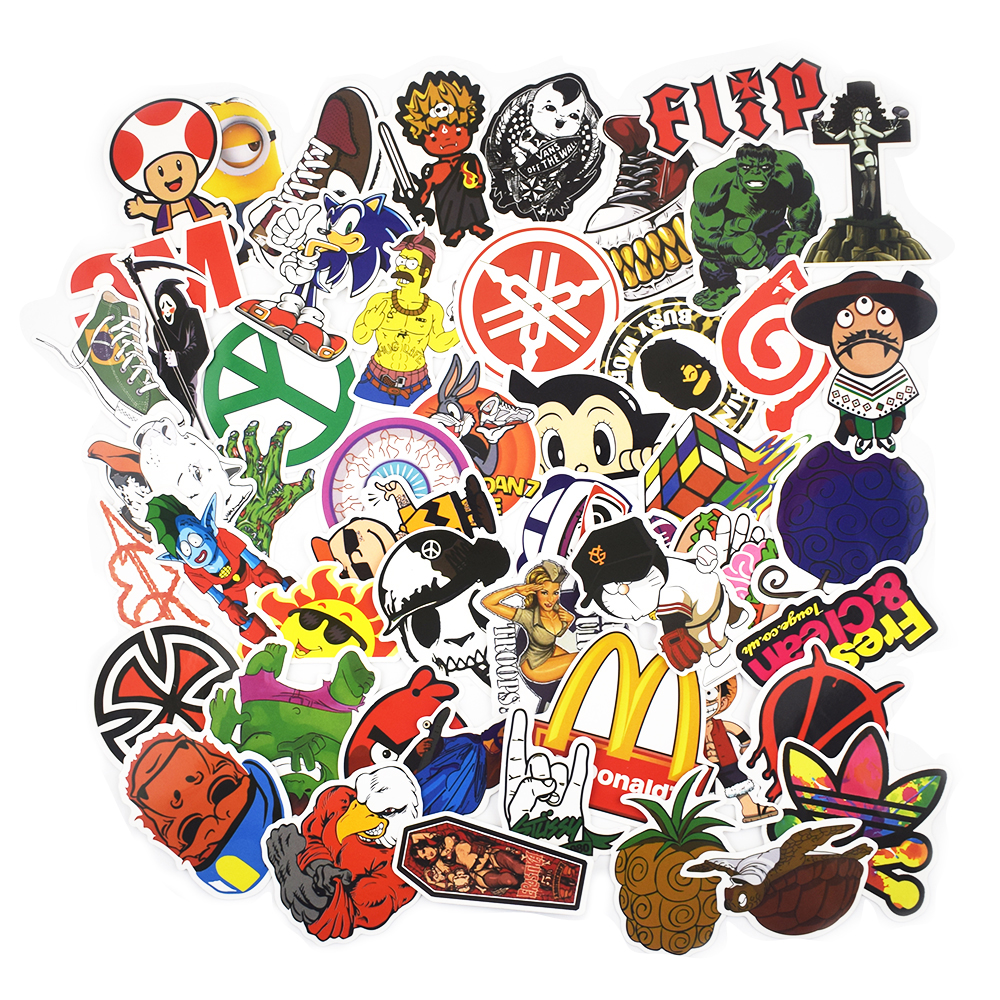Stickerbomb Super Mix C สต กเกอร 100 ช นสำหร บกระเป าเด นทางแล ปท อปสเก ตบอร ดเด กรถยนต จ กรยานยนต จ กรยานสโนว บอร ดก ฬาและการพ กผ อน Lazada Co Th