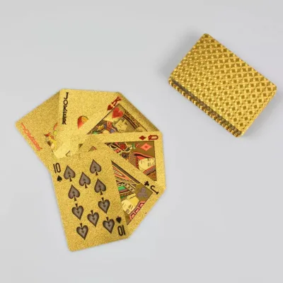 Playing Cards 🔥 ไพ่ทอง ลายจิ๋นซี เคลือบทอง GOLD 24K พลาสติก pvc กันน้ำ