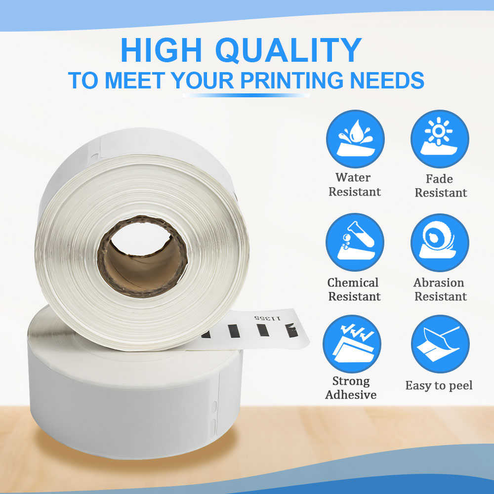 10Rolls 5000Pcs 11352 Thermal Paper Labels 25mm 54mm For DYMO 