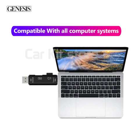 การ์ดรีดเตอร์ OTG 3 in 1 Type-C Card Reader Micro USB Type-C Flash Drive Adapter Connector High Speed TF Memory Card Reader