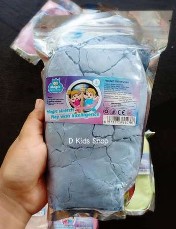 Smile Kids ทรายถุง ทรายแม่เหล็ก แบบหนึบยืดหยุ่น ทรายวิทยาศาสตร์ ปลอดภัย ไม่ติดมือ 1 กิโลกรัม