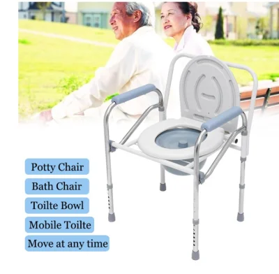 เก้าอี้อาบน้ำทำจากสแตนเลส 2 in 1 พับได้ทำจากสแตนเลส เก้าอี้พับพับได้ขนาดพกพา 2 in 1 stainless steel shower chair, foldable made of stainless steel Portable folding folding chair