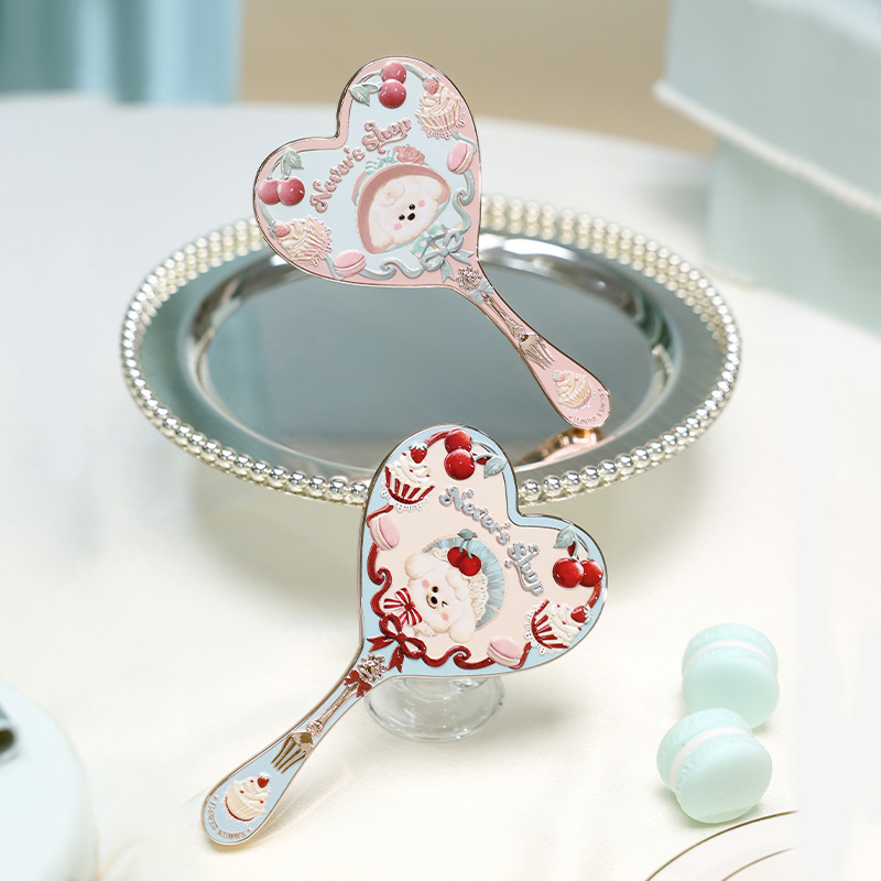 【GIFT】Flower Knows Never's Shop Collection Heart Shape Hand-Held Mirror