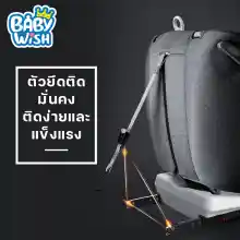 ภาพขนาดย่อของภาพหน้าปกสินค้าCar Seat คาร์ซี0-12ปีเปรับเอนนอนได้เยอะที่สุดถึง 4ระดับ หมุนได้360องศา ติดตั้งได้ทั้งแบบ Belt และ Isofix จากร้าน Baby wish บน Lazada ภาพที่ 5