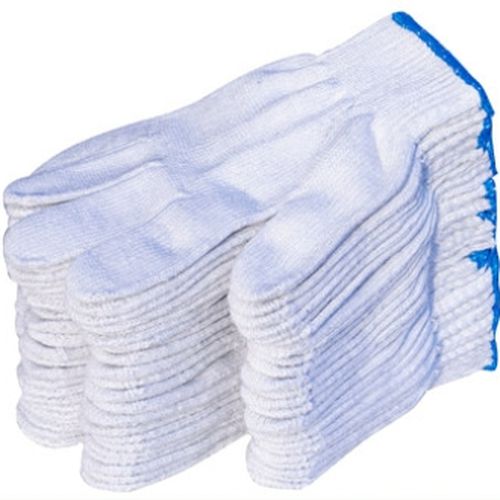 ถุงมือผ้า ถุงมือผ้าทอ ถุงมือผ้าฝ้าย ขายยกเเพ็ค 10 คู่ /OL-GLOVES CONTON