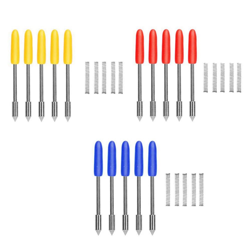 30 Pcs 30/45/60 Degree Blade Vinyl Cutter Plotter Cutting Blades for CB09 CB09U Graphtec with Blade Holder Base