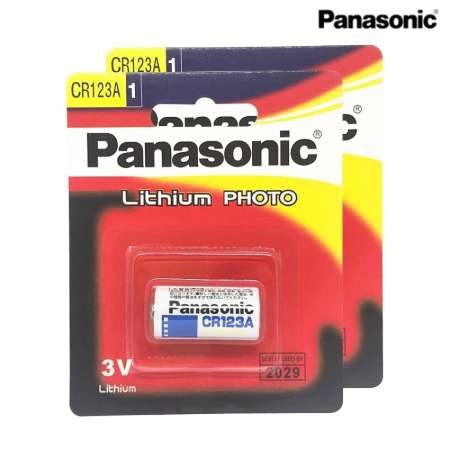 Panasonic ถ่านกล้องถ่ายรูป CR123A 3V Lithium Battery 2 ก้อน