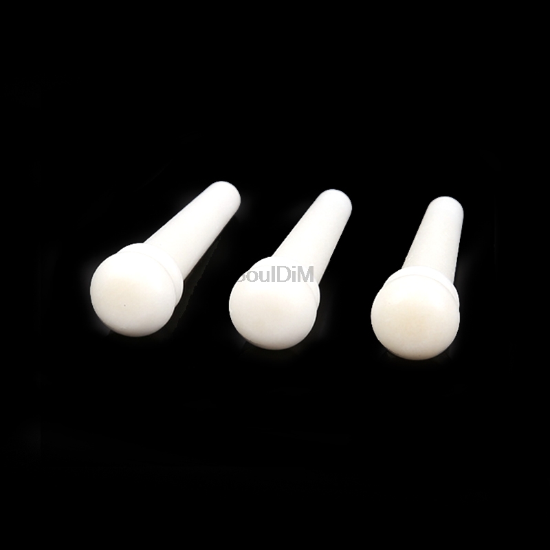 6pcs Real Bone Acoustic Guitar Bridge Pins Pure Bone Bridge Pin for