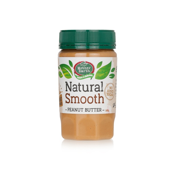 Mother Earth Smooth Natural Peanut Butter เนยถั่วลิสงรสธรรมชาติชนิดบดละเอียด (380g)