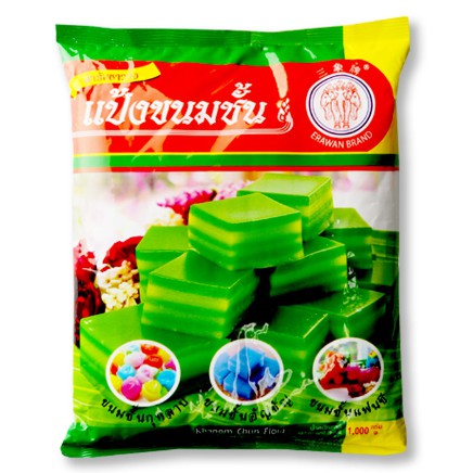 ช้างสามเศียร แป้งขนมชั้น 1000 กรัม Erawan Kanom-Chun 1000 g