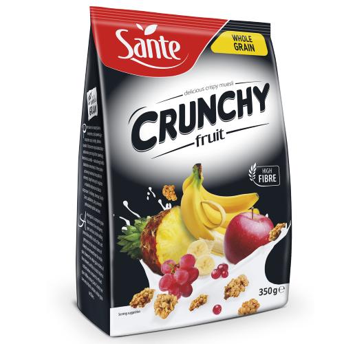 Sante Crunchy Friut Cereal Granola ซานเต้ ซีเรียล กราโนล่า รสผลไม้อบแห้ง 350g.