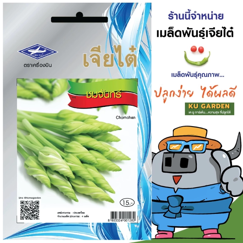 ราคาและรีวิวCHIATAI  ผักซอง เจียไต๋ ชมจันทร์ O047 ประมาณ 4 เมล็ด เมล็ดพันธุ์ผัก เมล็ดผัก เมล็ดพืช ผักสวนครัว
