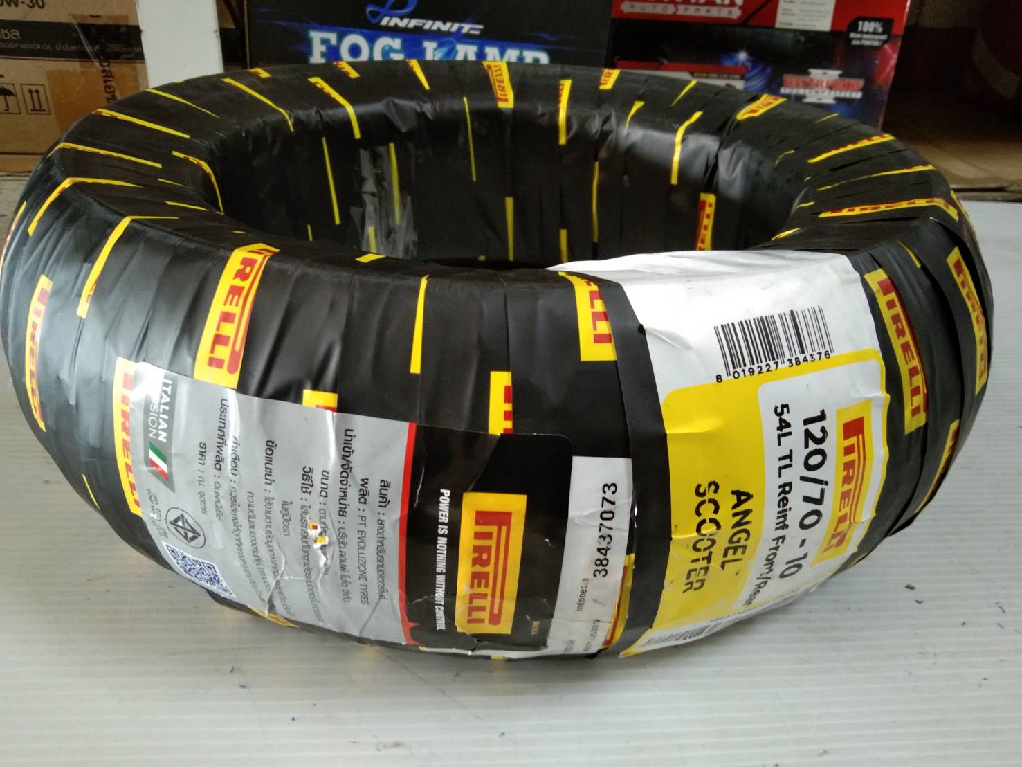 ยางนอก 120/70-10 ยางนอกPirelli Angel Scooter 120/70- 10 54L TL F/R  ราคาขายต่อเส้น | Lazada.co.th