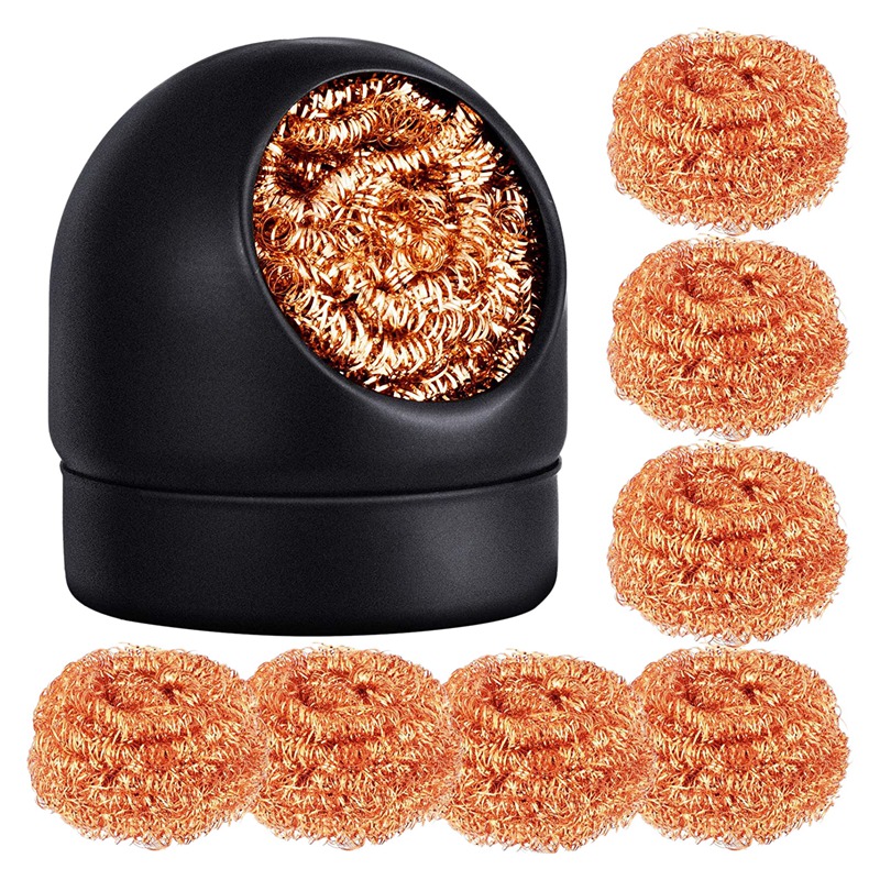 Soldering Tip Cleaner Set Solder Iron Tip Cleaning Wire and Brass Tip