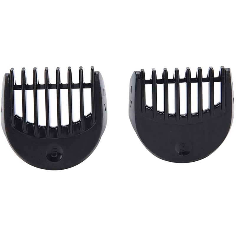 Beard Trimmer Head, Replacement Shaver Trimmer Head with 5-Piece 1/2/3/5/7Mm Guide Comb Trimming Set for Braun Series 3