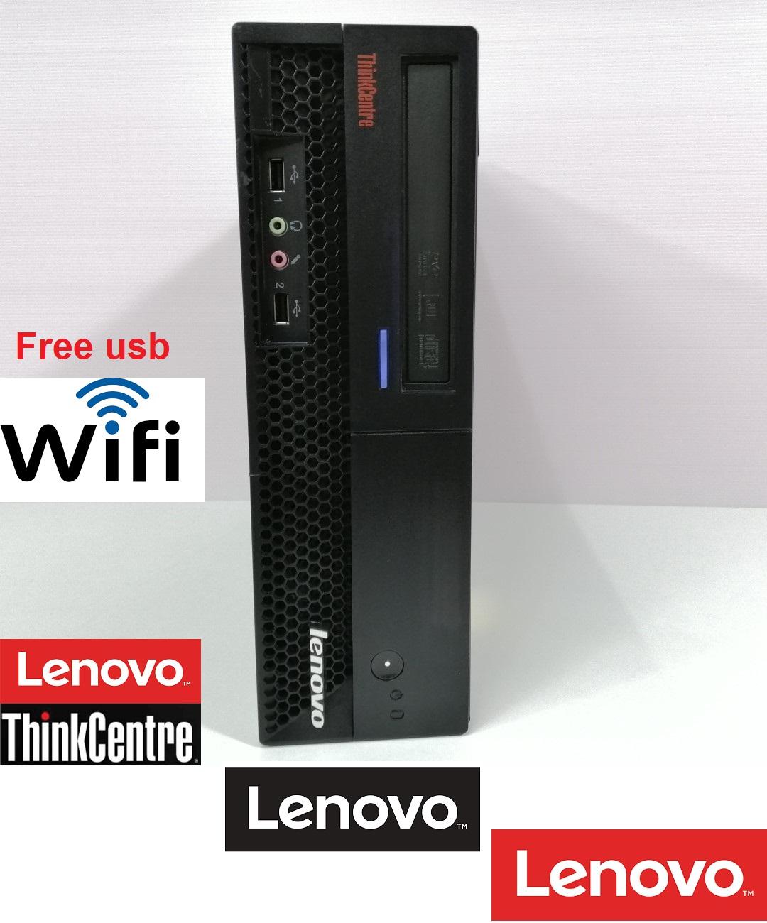lenovo thinkcentre Intel® Core™2 Duo E8400  3.00GHz RAM 2GB HDD 160GB DVD ฟรี USB WiFi