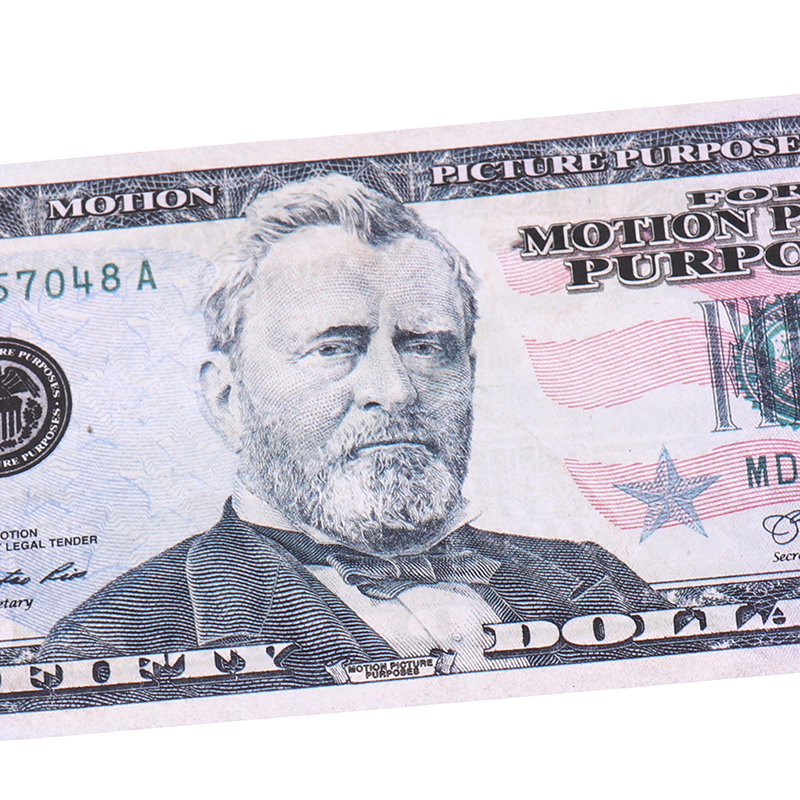 100pcs Fake Money 1,5,10, 20,50,100 Dollar Double Sided Full Print Fake Dollars