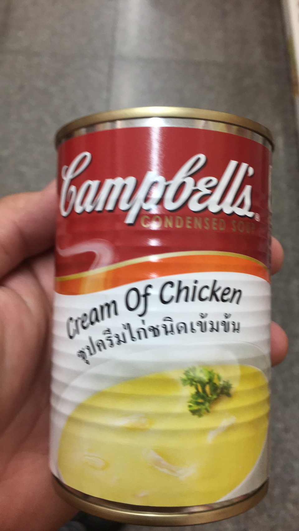 campbell's condensed soup cream of chicken แคมเบลล์ ซุปครีมไก่ชนิดเข้มข้น  กึ่งสำเร็จรูป