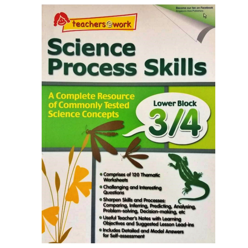 หนังสือภาษาอังกฤษ Science Process Skills Lower Block 3/4   ทักษะกระบวนการทางวิทยาศาสตร์