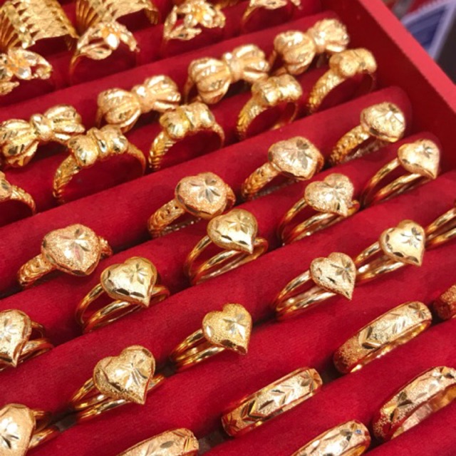 แหวนทองชุบแบบที่ 1-20 แบบเยอะถึง 58 แบบ 90฿ ทองไมครอน ทองเคลือบ ทองปลอม ทองเหมือนแท้