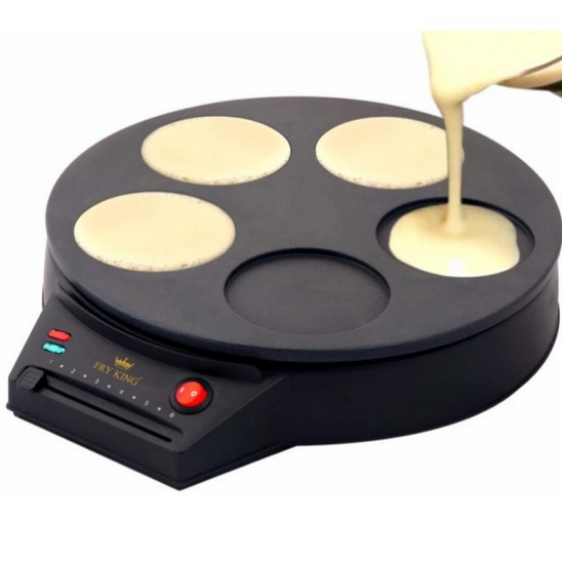เครื่องทำแพนเค้ก เตาทำแพนเค้ก เครื่องทำขนม เครื่องทำขนมอบ เตาแพนเค้ก  Pancake Maker  5 ชิ้น FRY KING  รุ่น FR-C7 ปรับความร้อนได้ 6 ระดับ