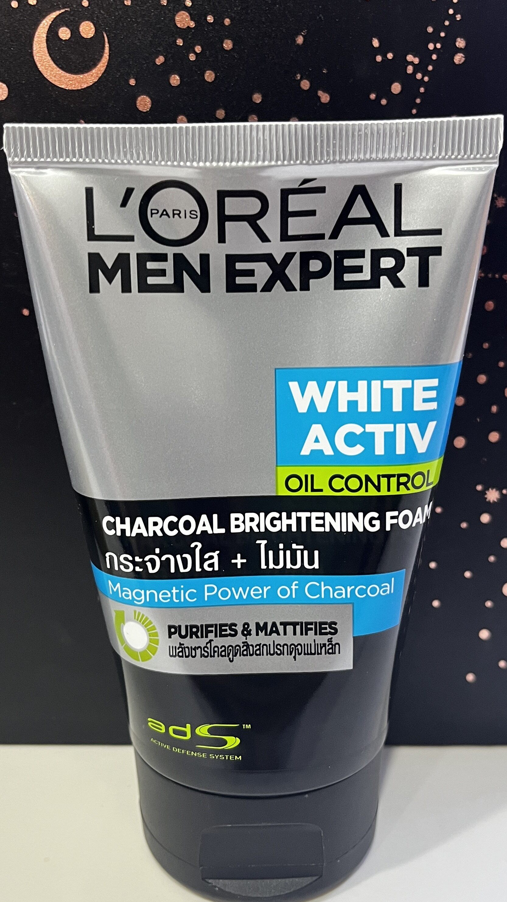 Loreal Men Expert White Activ Oil Control Charcoal Brightening Foam กระจ่างใสไม่มัน Th 9452