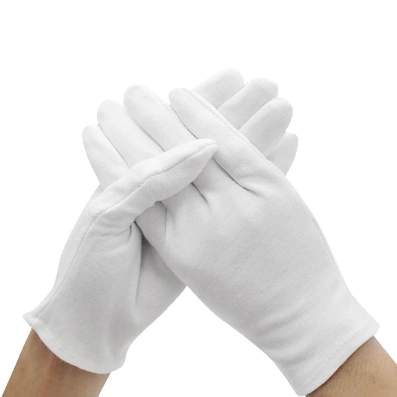 ถุงมือผ้าสีขาว ผ้าไนลอน ออกงาน เต้น เชียร์กีฬา แสดงสินค้า คอสเพลย์ ฮิปฮอป ปาร์ตี้    White glove hip-hop dance party parade costume gloves