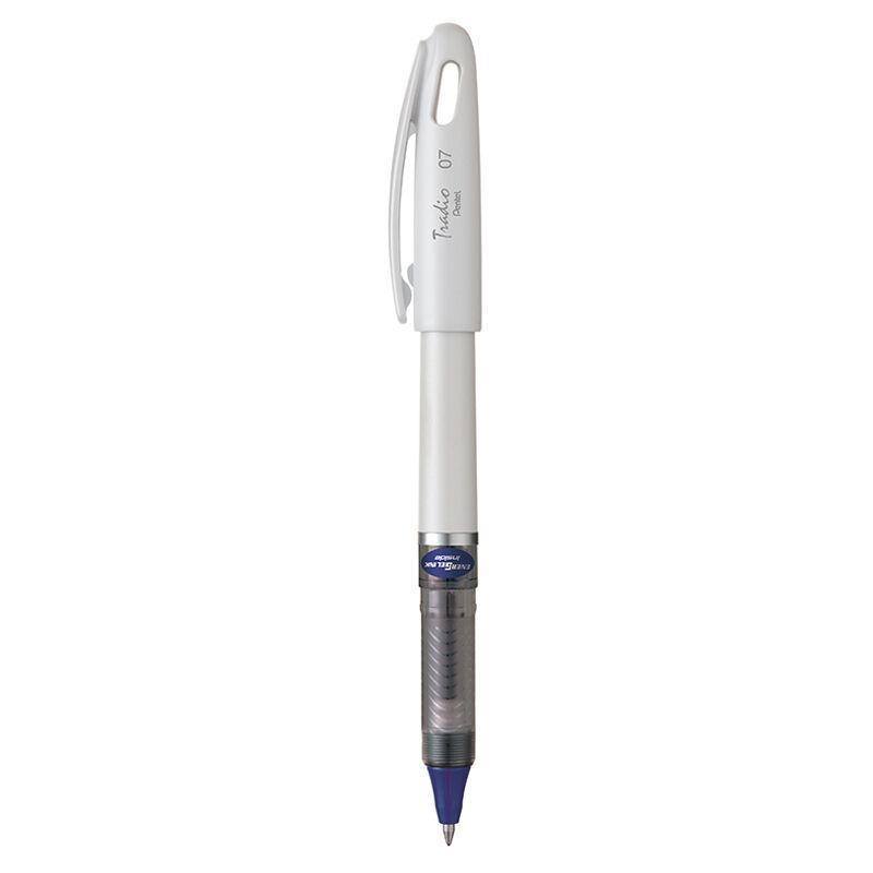 Electro48 เพนเทล ปากกาหมึกเจล รุ่น Energel Tradio BL117W-C ขนาด 0.7 มม. ด้ามสีขาว หมึกสีน้ำเงิน