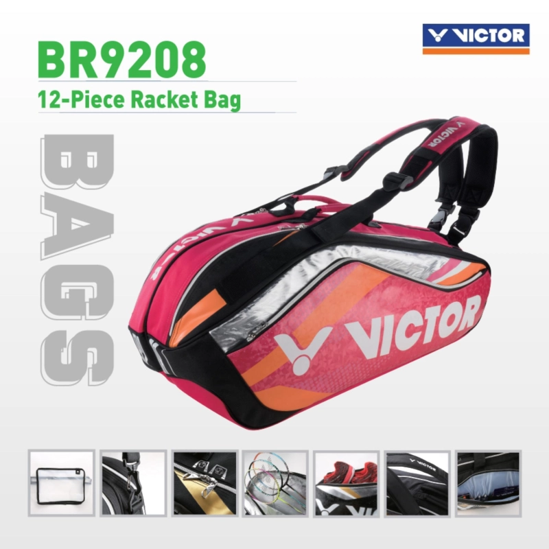 ภาพหน้าปกสินค้าVICTOR Badminton Sport Bag กระเป๋ากีฬาแบดมินตัน BR9208